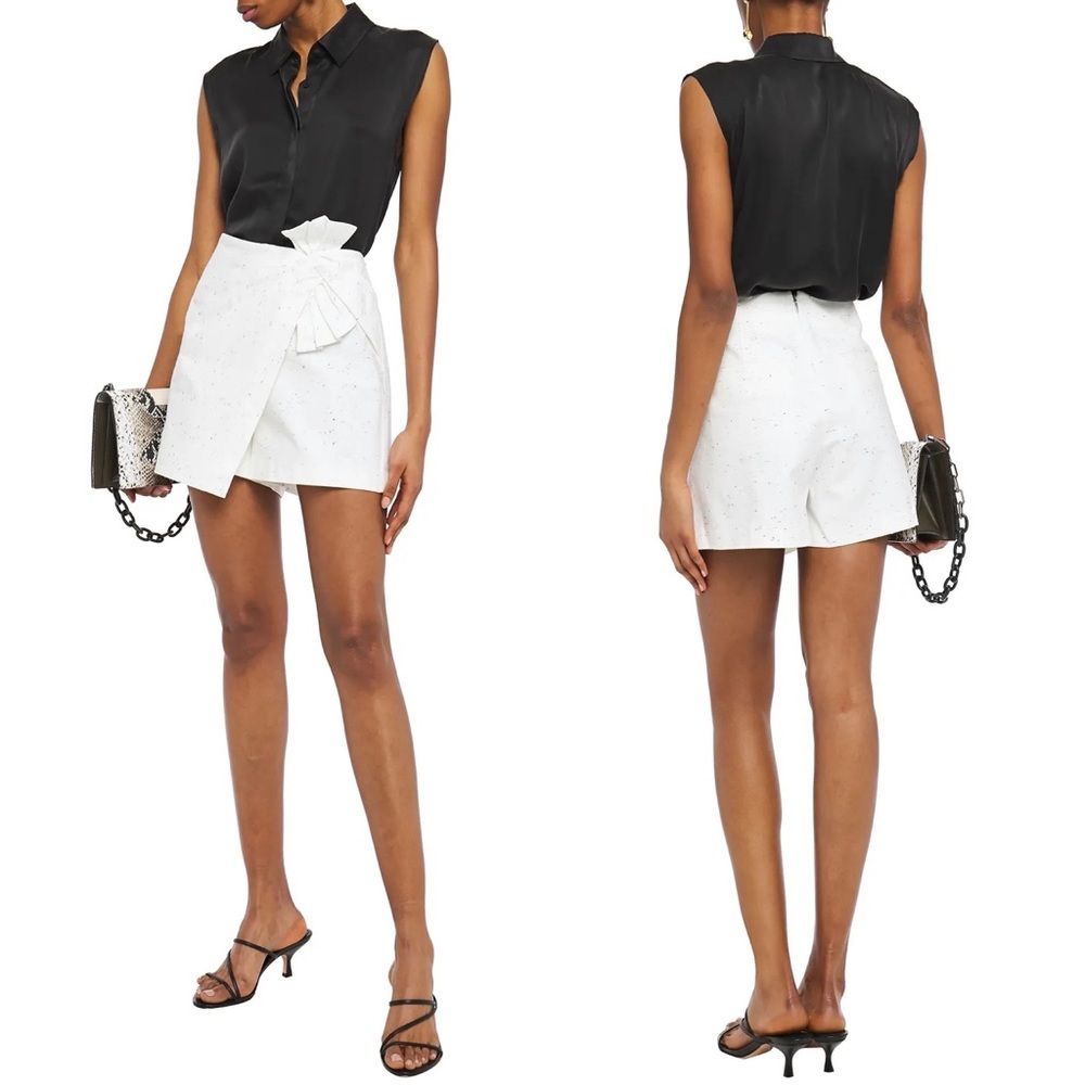 Rebecca Taylor Layered bow-embellished shorts